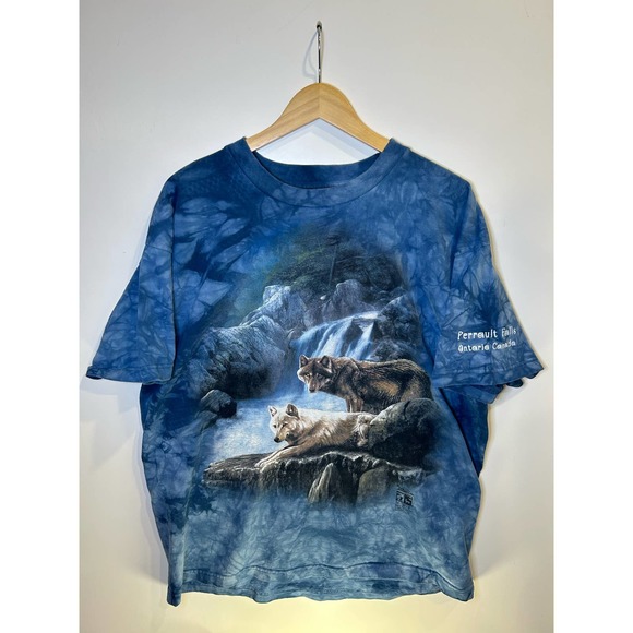 Vintage The Mountain AOP Wolf Nature tee - Picture 1 of 4